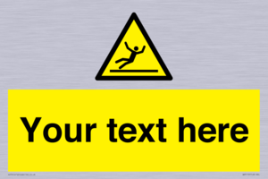 Custom Figure Slipping Sign